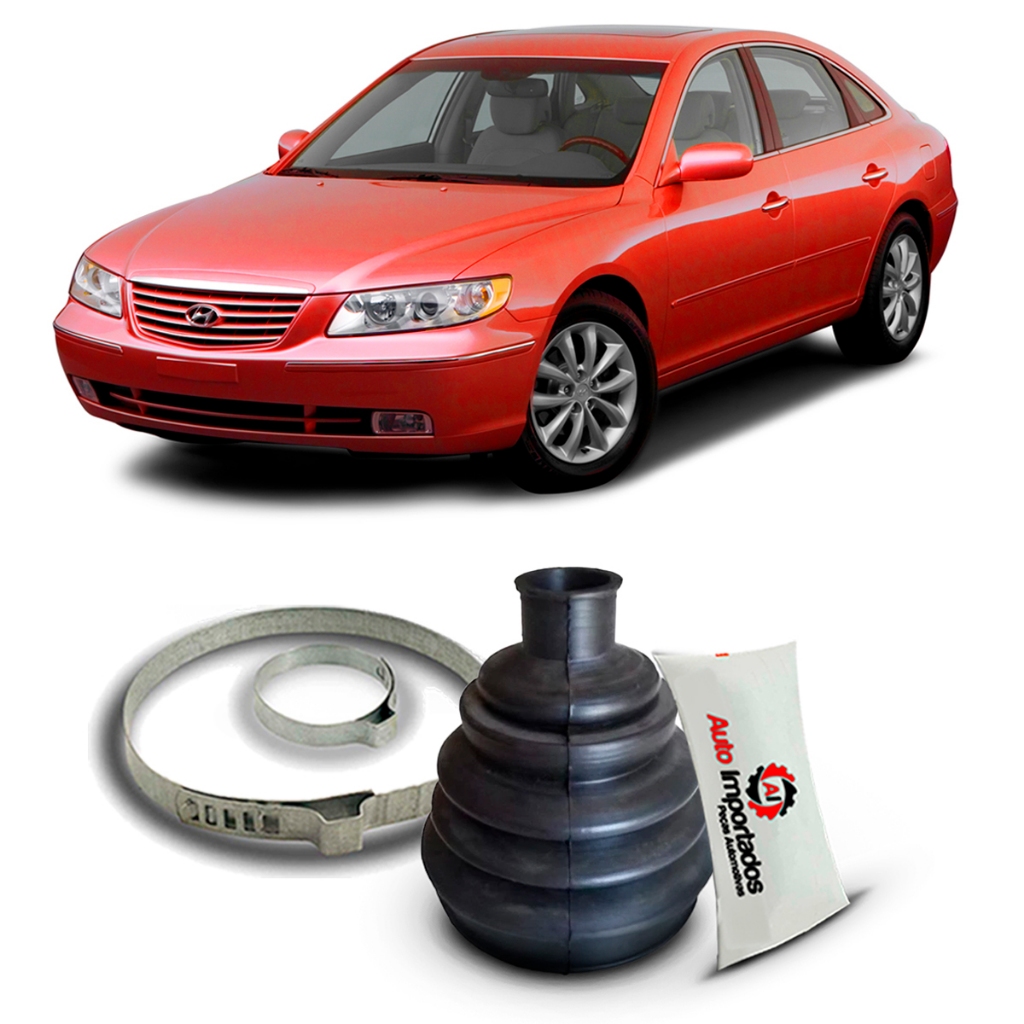 Kit Coifa Borracha Graxa Abraçadeira Homocinética Lado Roda Hyundai Azera 2007 2008 2009 2010 2011