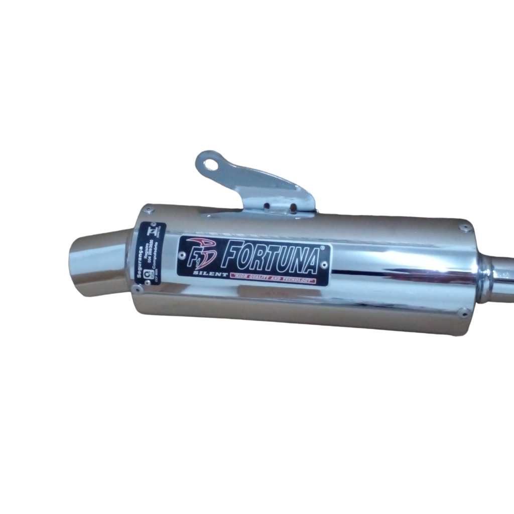 Escapamento Mini Turbo Titan 150 2014 2015 Cromado Fortuna em Oferta na Shopee