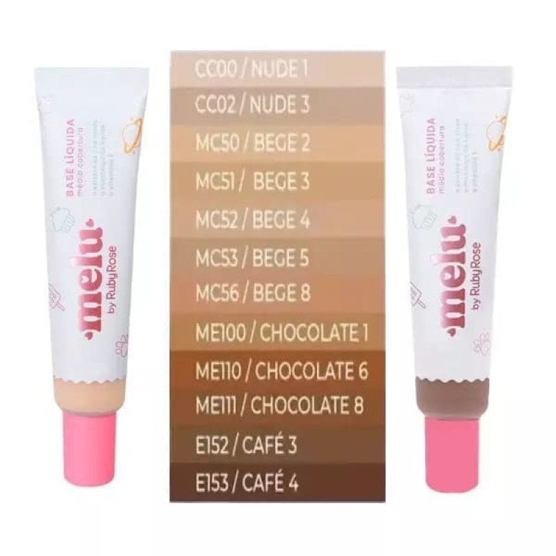 Base liquida Melu Ruby Rose