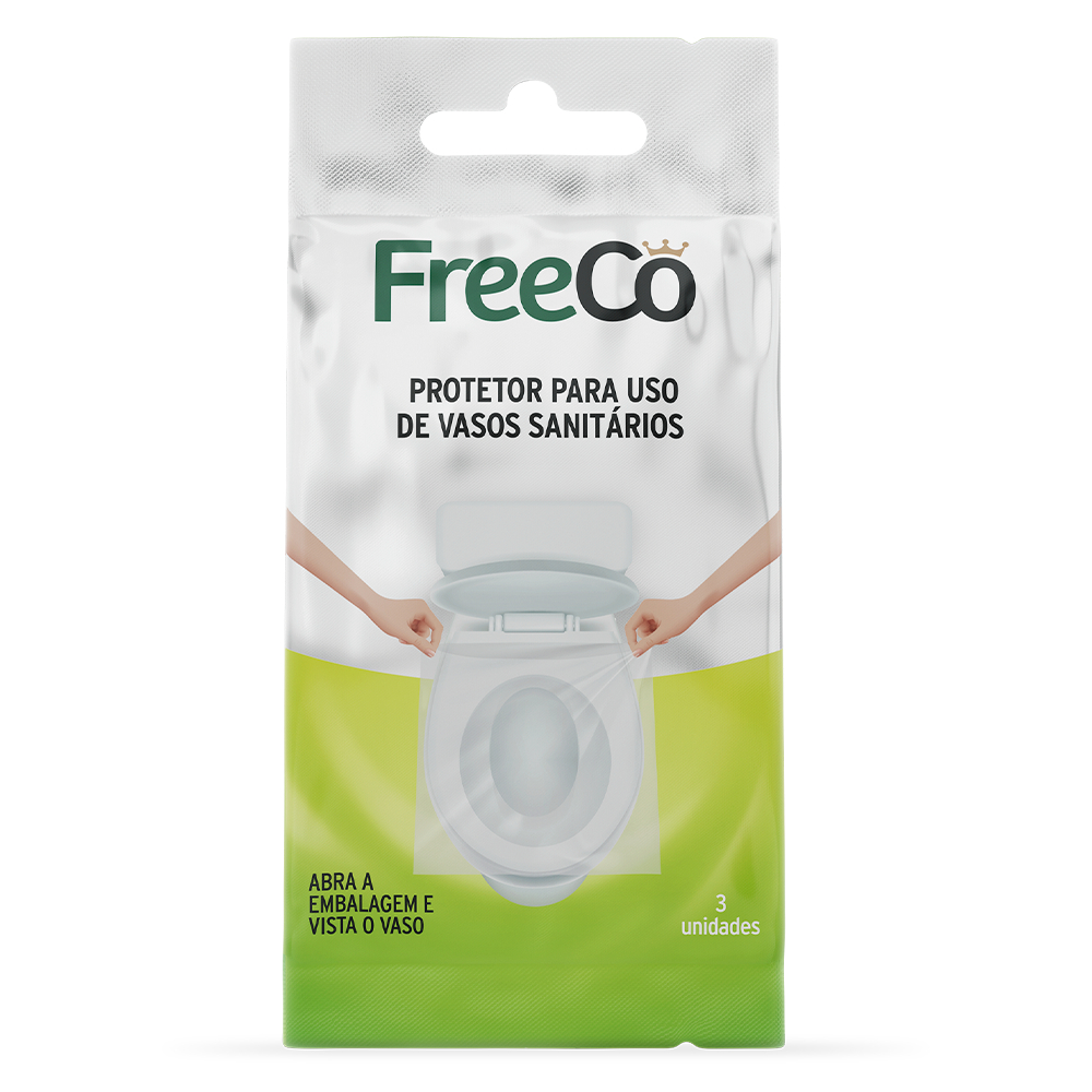 Kit 10 Packs Protetor Assento Sanitário FreeCô - 30 Unidades Total · foto 2