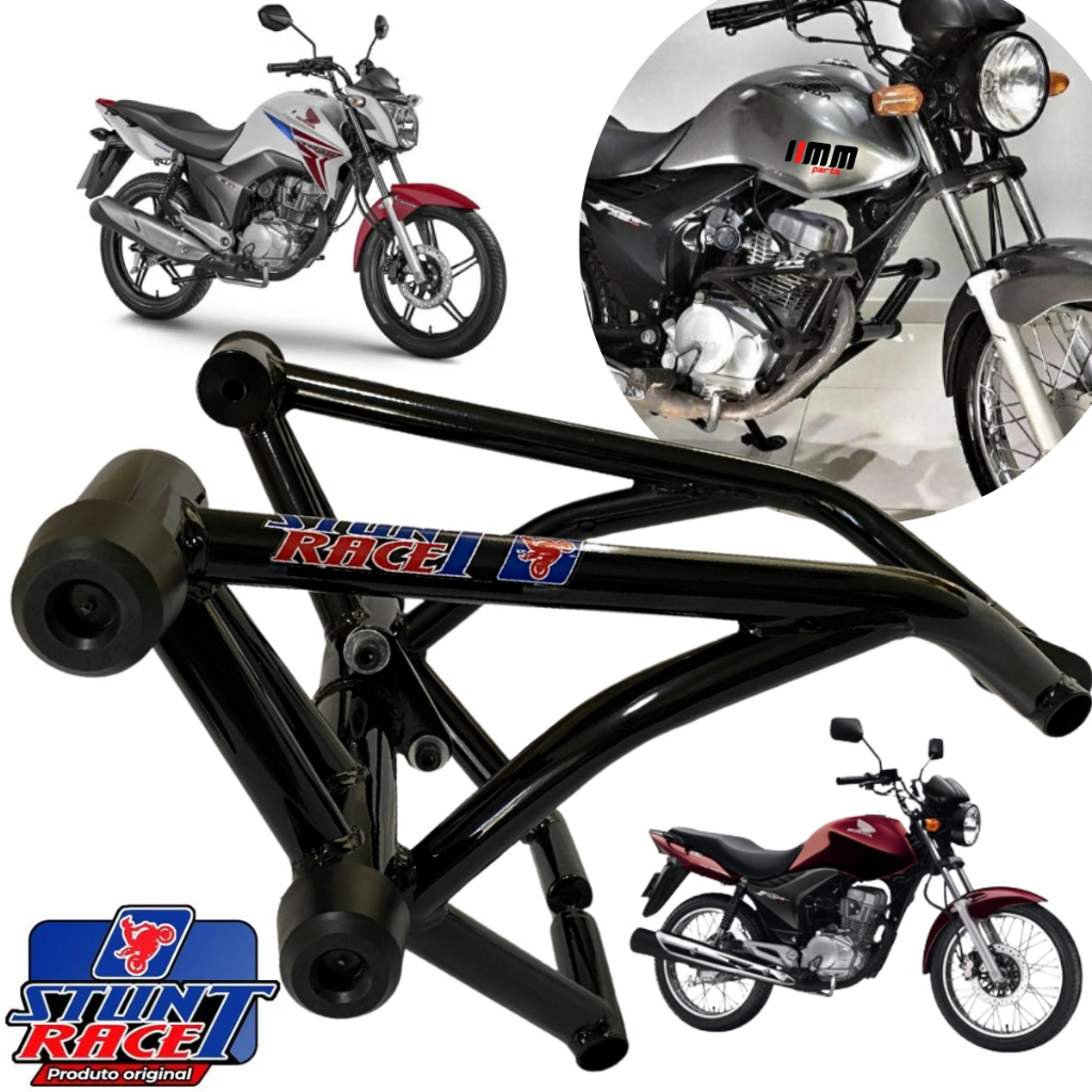 Protetor Stunt Race Honda CG 150 Titan Fan Start slider  STUNT CAGE proteção motor e carenagem