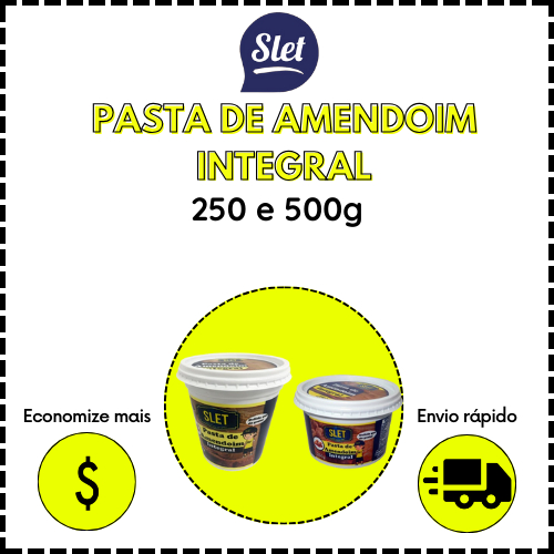 Pasta de Amendoim Slet Alimentos INTEGRAL  - 250g