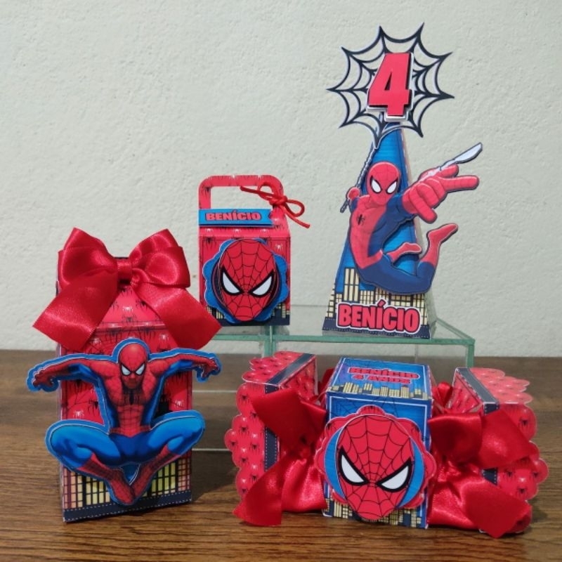 kit de personalizados Homem Aranha / lembrancinha homem aranha / festa homem aranha / decoração homem aranha