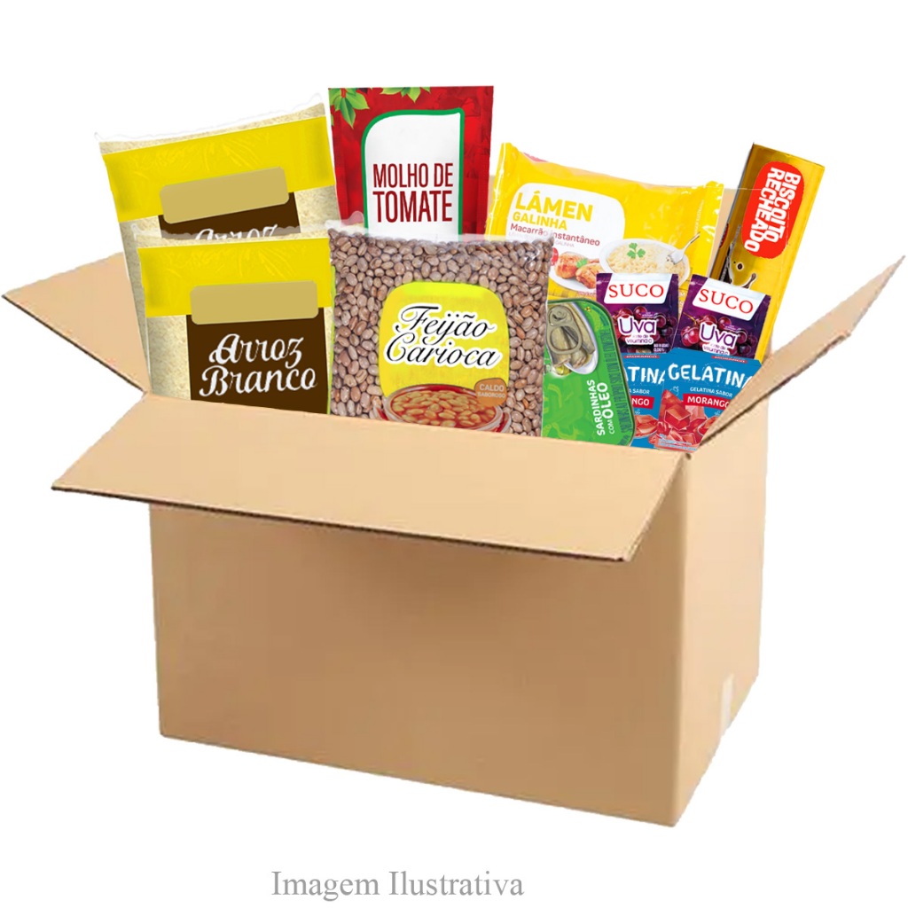 Cesta Básica De Alimentos C/ 11 Itens em Oferta na Shopee