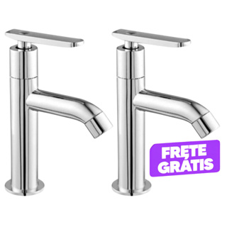 2 Torneiras Banheiro Lavatório Alta Moderna Cromado 1/4 De Volta Pia Mesa Cuba Bancada Melhor Preço em Oferta na Shopee