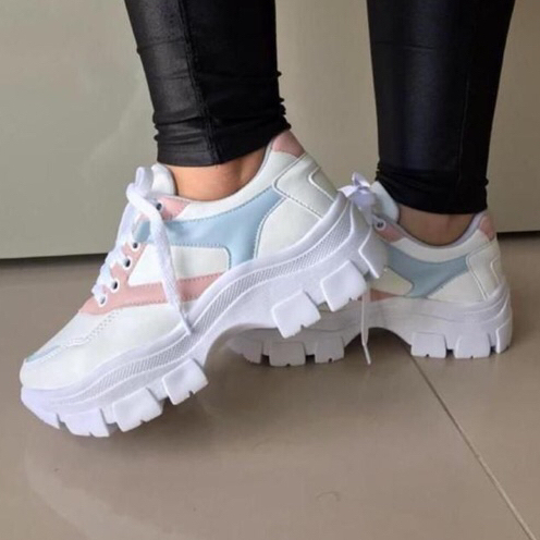 Tênis Feminino Chunky Sneaker Colors Plataforma Original Direto Da Fábrica Promoção Envio Imediato em Oferta na Shopee
