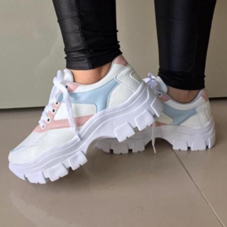Tênis Feminino Chunky Sneaker Colors Plataforma Original Direto Da Fábrica Promoção Envio Imediato em Oferta na Shopee