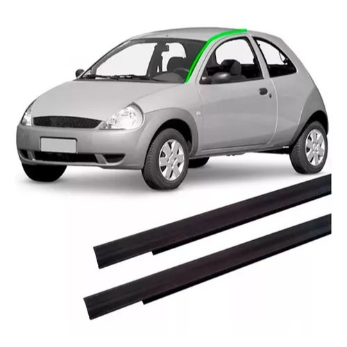 Par Borrachão Friso Teto Esquerdo E Direito Ford Ka Até 2008
