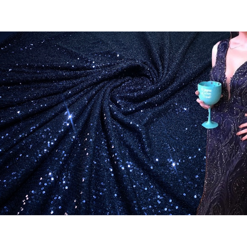 Micro Paete em tule malha azul marinho 0,5x1.45(MEIO METRO LINEAR) em Oferta na Shopee