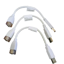 Kit 3 Cabos Mini Extensor Usb 2.0 Macho e Femea 22cm Branco
