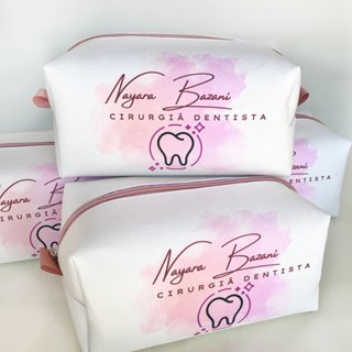 10 Necessaire Personalizada box G lembrancinha brinde com logo ou nome em Oferta na Shopee