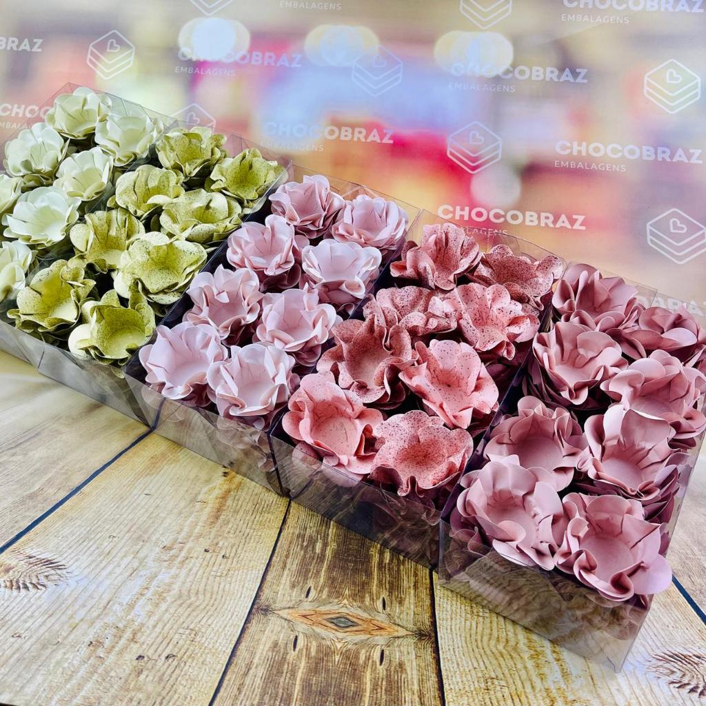 Detalhes do KIT 200 Forminhas De Doces Festa 5 Cores ROSA SERENO +ROSA  ANTIGO+ ROSÊ GOLD+ OURO NOVO + OFF WHITE
