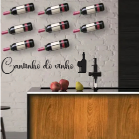 Cantinho do vinho decoracão de ambientes em mdf 3mm acompanha dupla face