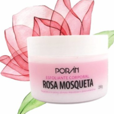 ESFOLIANTE CORPORAL PORÁN ROSA MOSQUETA 240G CLAREADOR DE MANCHAS