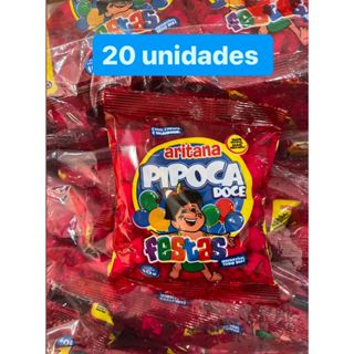 Pipoca Aritana Doce 20 unidades de 10 gramas em Oferta na Shopee