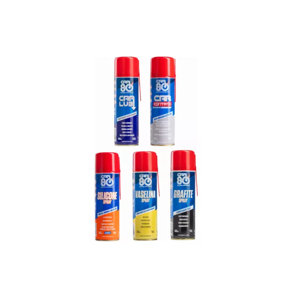 Kit Multiuso Silicone Vaselina Grafite Carlub Limpa Contato em Oferta na Shopee