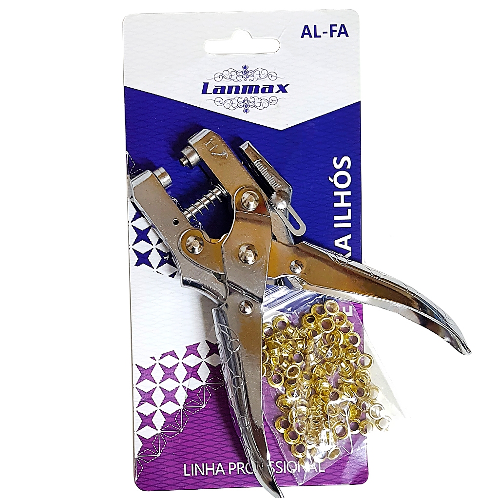 Alicate Ilhós Profissional 2 em 1 Fura e Aplica em Oferta na Shopee