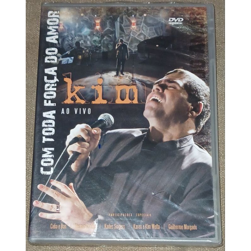 DVD Kim com toda força do amor ao vivo original lacrado 1084