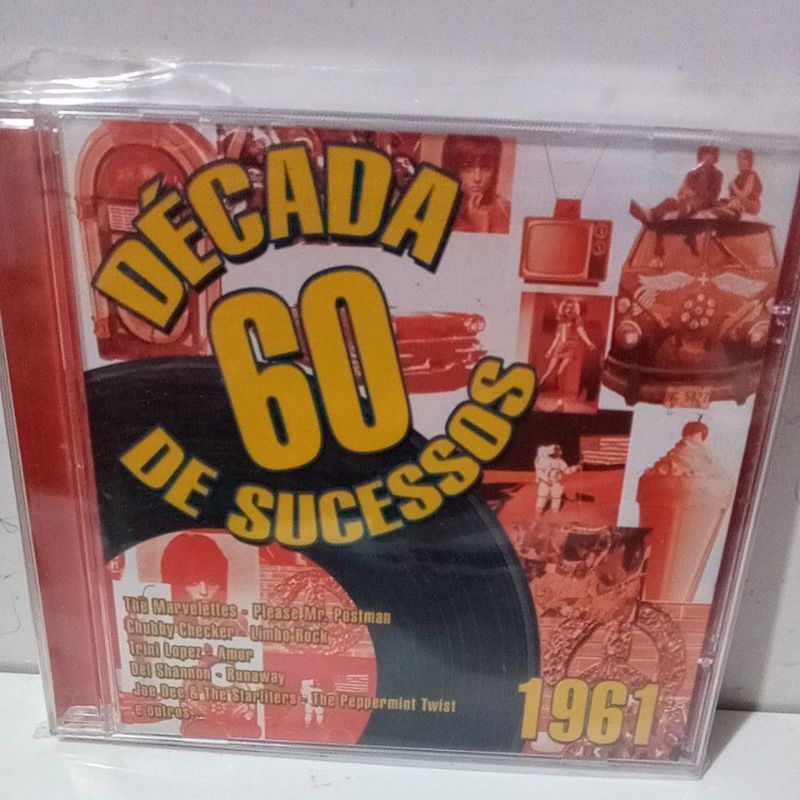 Cd Década 60 De Sucessos 1961 Trini Lopez,Del Shannon,Pat Boone,Dion.....Novo de Fabrica Original