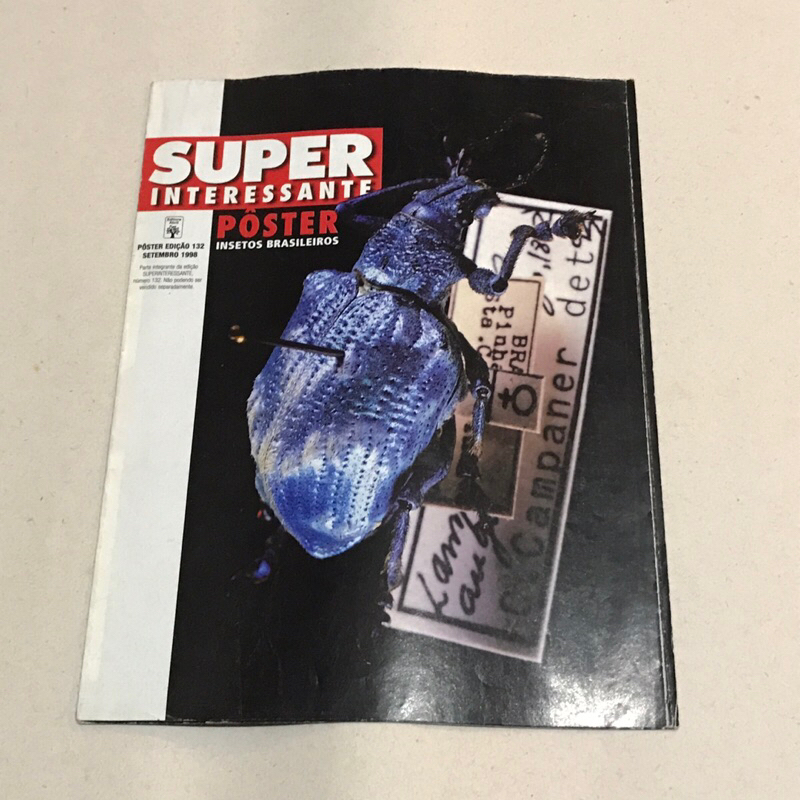 Poster Insetos Brasileiros - Revista Superinteressante 1998 - N 132 - ITEM COLECIONAVEL