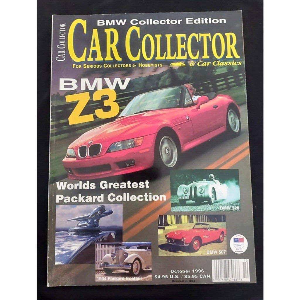 Revista importada americana Car Collector 1996 BMW Z3 (Colecionadores de carros)