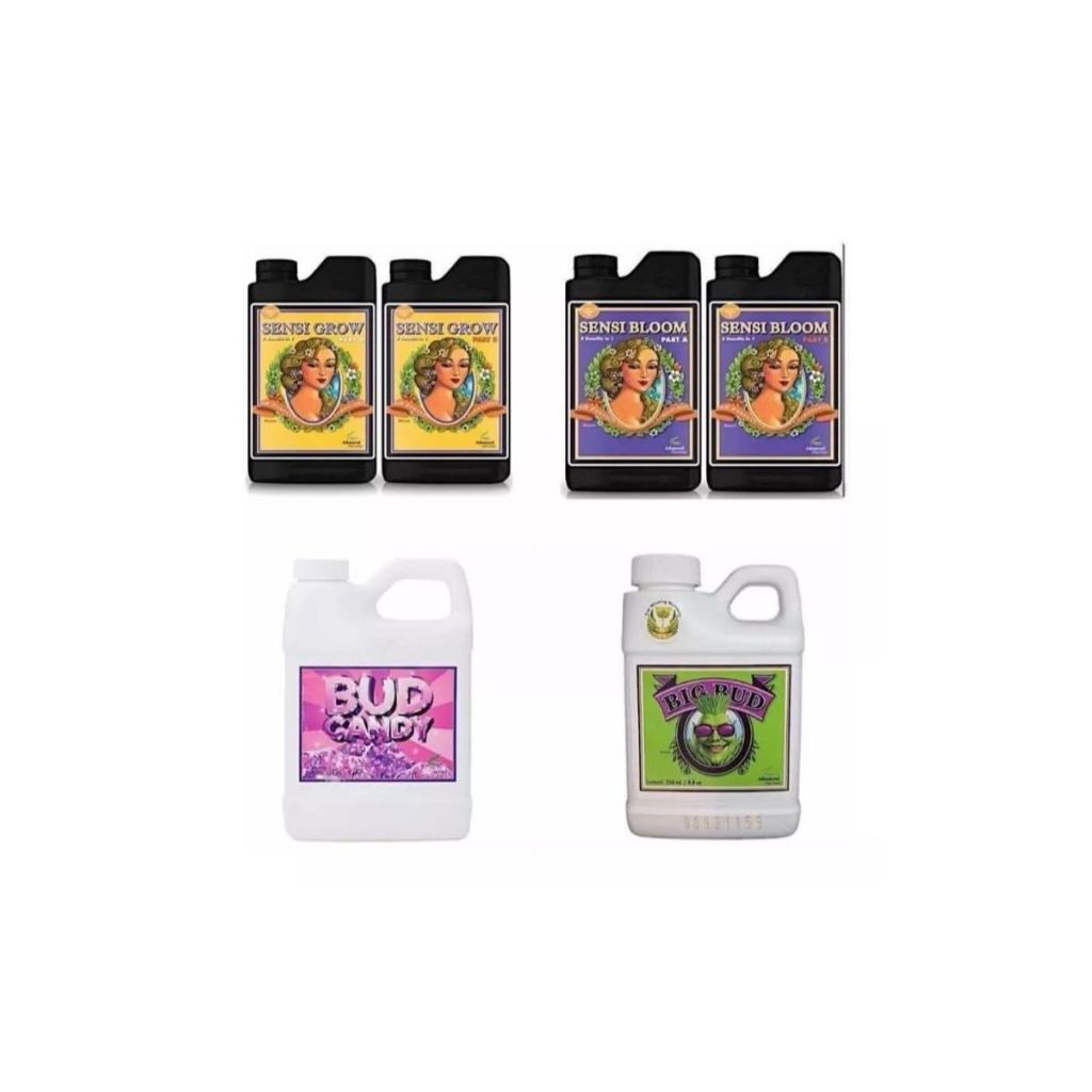Sensi Grow + Sensi Bloom + Bud Candy + Big Bud Advanced Nutrients