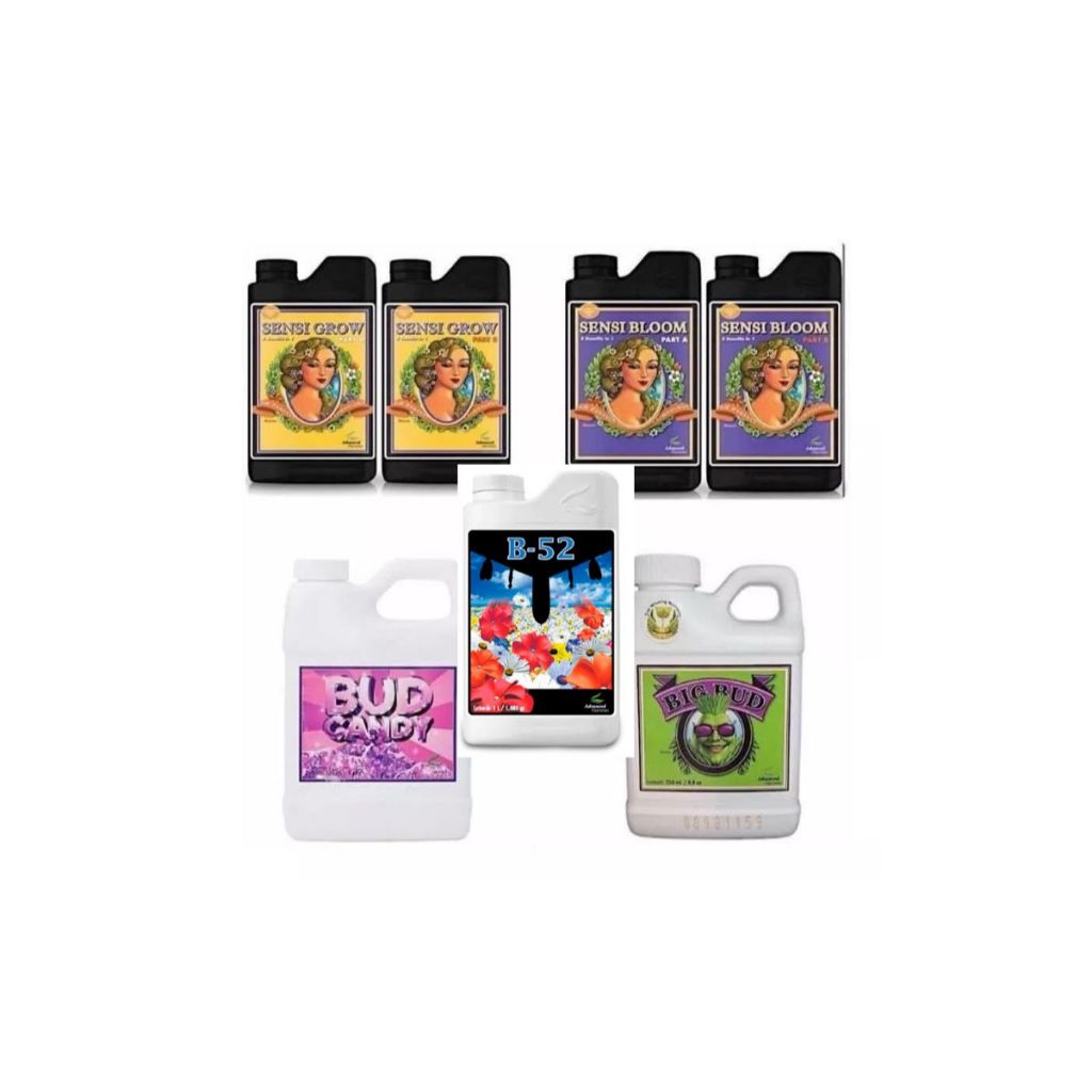 Sensi Grow + Sensi Bloom + B52 + Bud Candy + Big Bud Advanced Nutrients