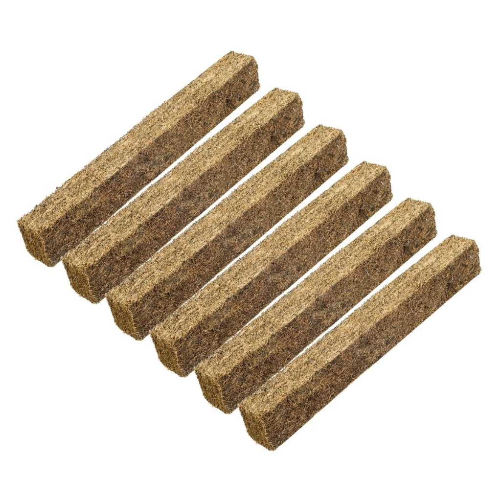 Kit 6 Estaca de Fibra de Coco Natural P/ Plantas Trepadeira 40 cm - Ideal Para Orquídea - Nutriplan