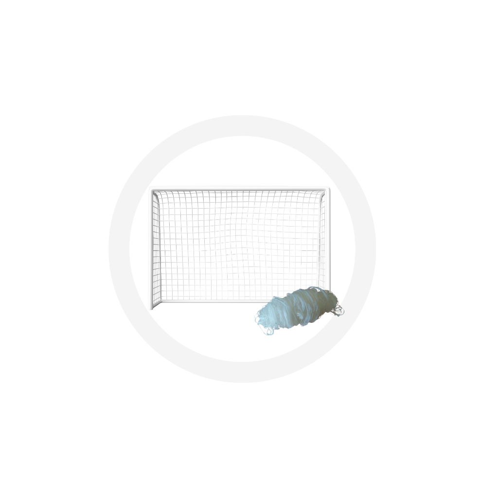 Meio Par De Rede De Gol Futsal, Futebol Salão F. 2mm 3,20 x 2,20 mts, Proteção U.v, 1unidade.