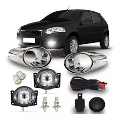 Kit Farol Milha Fiat Palio / Siena Elx 2008 A 2011 Com Lampadas