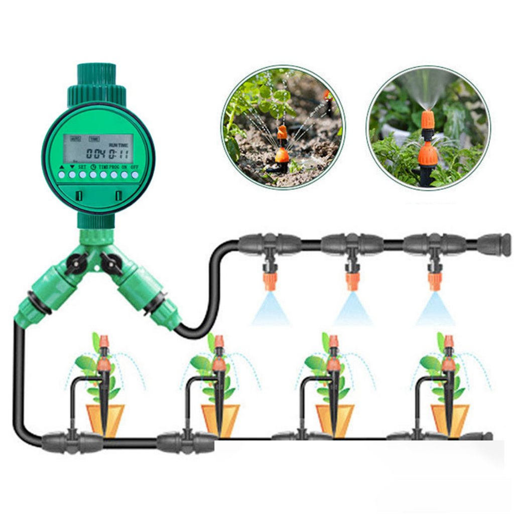 Controlador de Irrigação Automático com Temporizador para Jardim e Vasos - Sistema Inteligente, Fácil Instalação