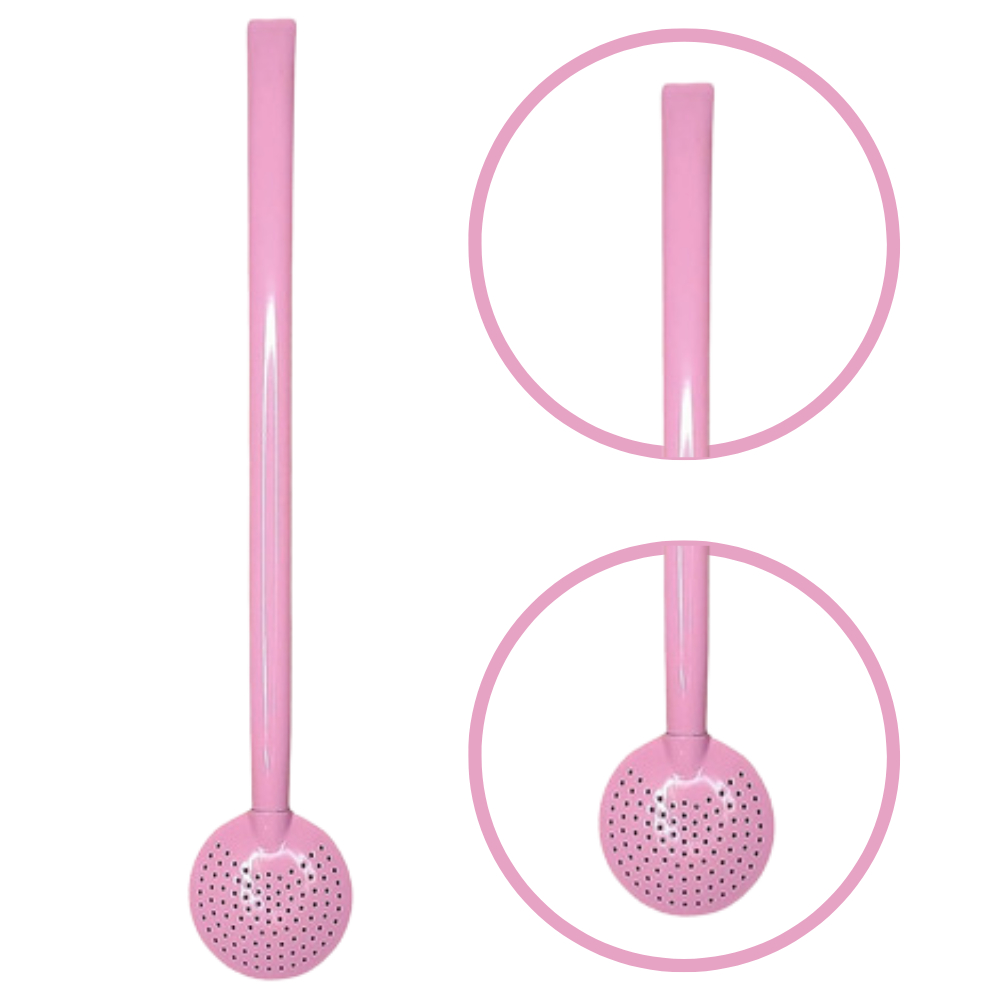 Bomba Chimarrão Erva Mate Terere em Inox Colorida Não Enferruja - PINTADA COR ROSA CLARO 23CM