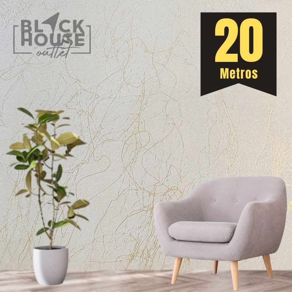 Papel de Parede Premium Mármore Fios Dourado Rolo 5m x 45cm Autocolante Sala Cozinha em Oferta na Shopee