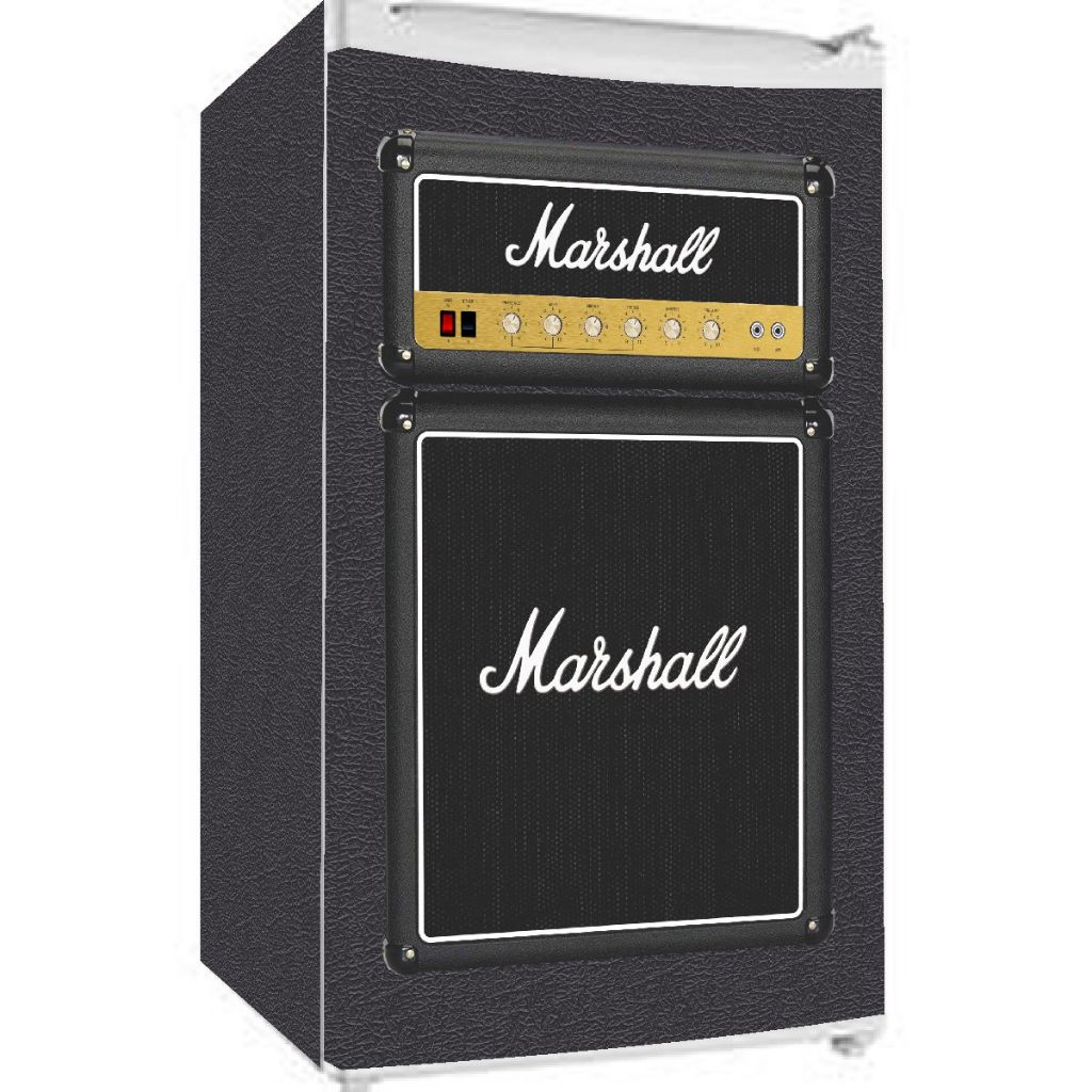 Adesivo decorativo para frigobar tema Marshall