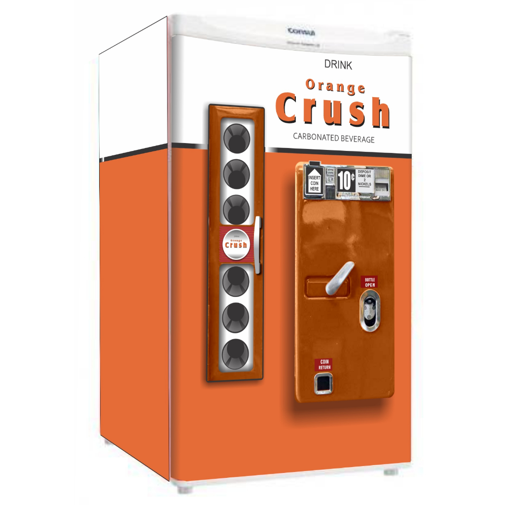 adesivos decorativos para frigobar tema refrigerante Crush