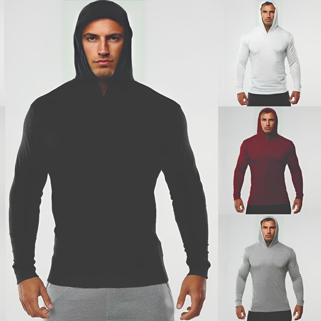 BLUSA MASCULINA MANGA COMPRIDA E CAPUZ CAIMENTO PERFEITO VARIAS CORES OU ESTAMPADA P ao EXG em Oferta na Shopee