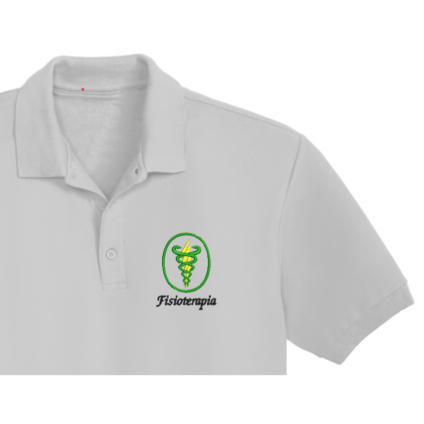 CAMISA POLO DE FISIOTERAPIA - BORDADA - BLUSA POLO DE FISIOTERAPIA
