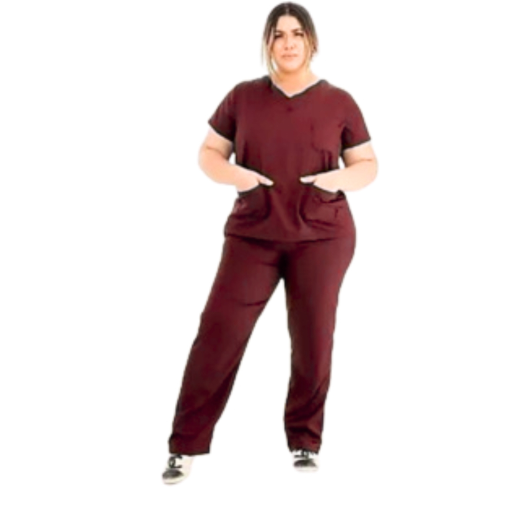 PIJAMA CIRÚRGICO PLUS SIZE FEMININO G2 G3 G4 G5 SCRUB CONJUNTO
