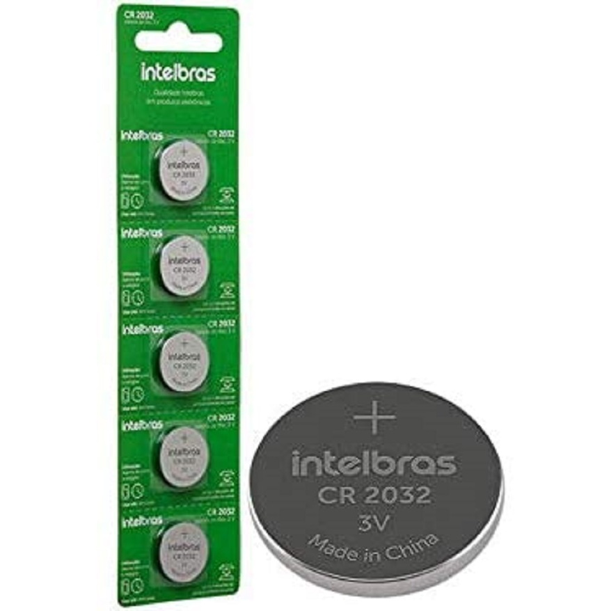 Kit 4 Cartela Bateria 3v Cr2032 IntelBras (Blister C/5) em Oferta na Shopee