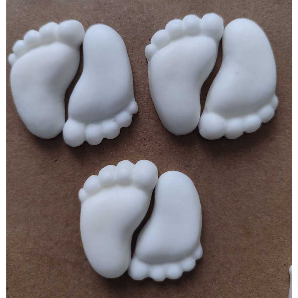 50 Unidades Pezinho Sabonete Artesanal 25 Pares Chá Bebe Lembrancinha Cha Fralda