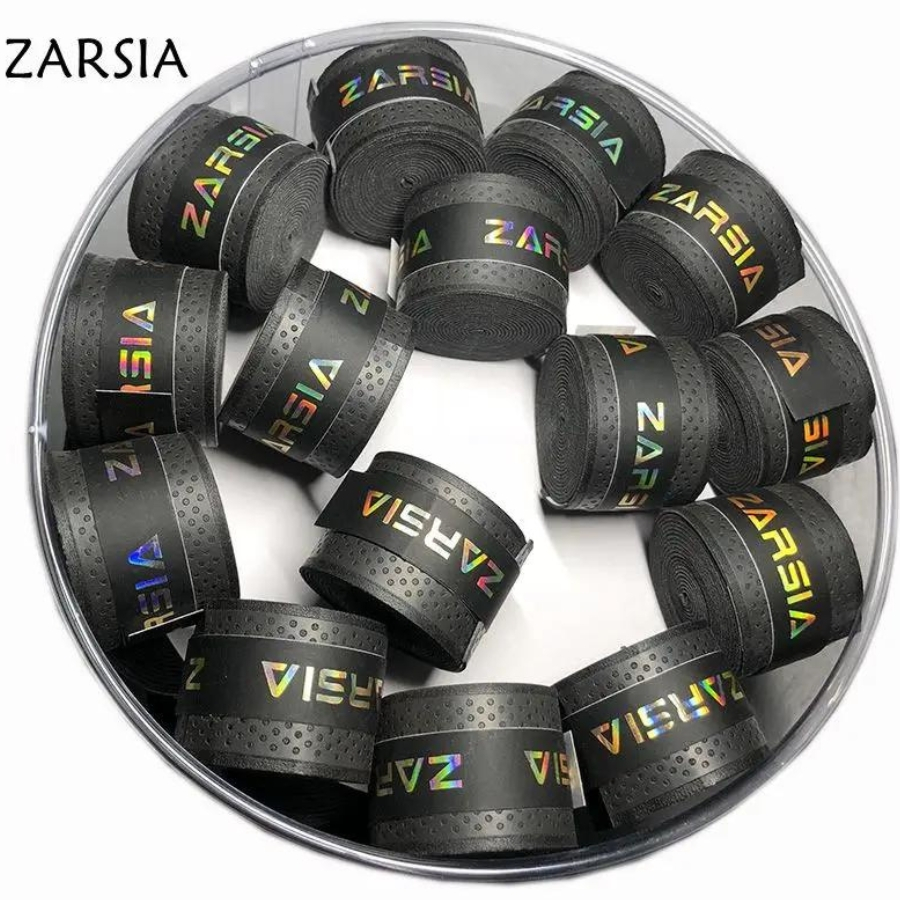 Kit 10 Overgrip Fita Super Grip Seca Raquete Beach Tennis Zarsia Preto
