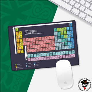 Mouse Pad Retangular Base Emborrachada Tabela Periódica em Oferta na Shopee