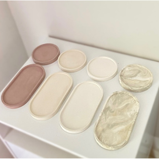 Conjunto 2 Peças Bandejas Decorativas de Cimento Artesanal em Oferta na Shopee