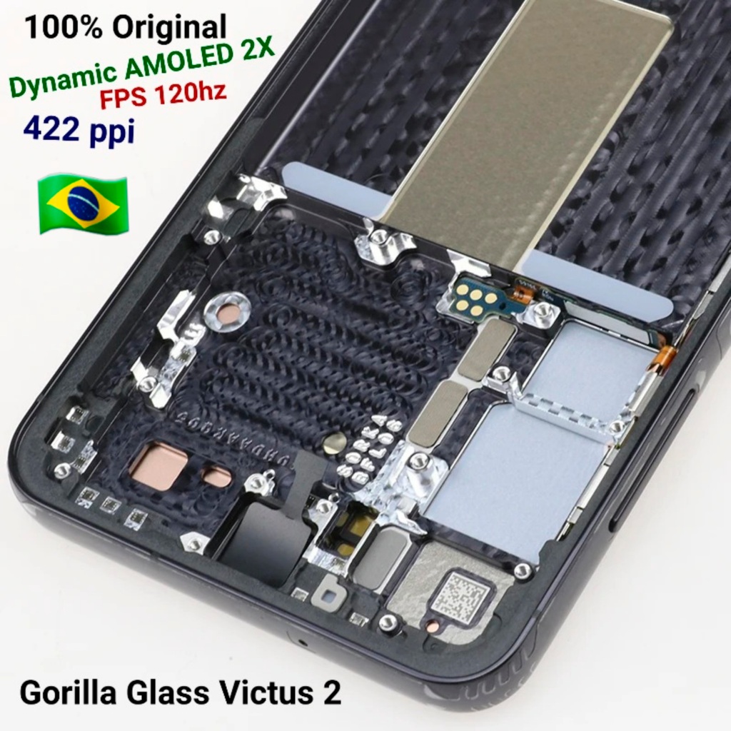 Display S23 S911 Original Nacional Touch Galaxy Tela Frontal Com Aro