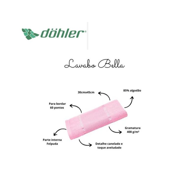 Toalhas de Lavabo Bella Ponto Cruz Dohler- 5 a 12 unidades em Oferta na Shopee