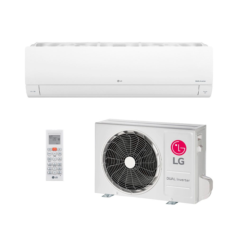 Ar Condicionado Split HW Inverter R-32 LG Dual Compact + IA 18.000 Btus Frio 220V S3NQ18KLQAL.EB2GAM1, alta eficiência e - Home Appliances