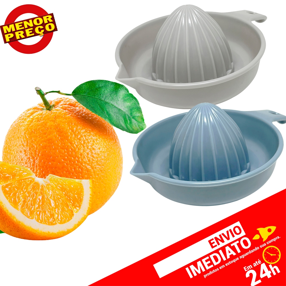 Espremedor Frutas Suco Polpa Laranja Limão Manual Utensilio Cozinha Refresco Limonada Refrescante