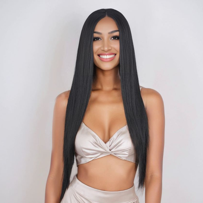 Cabelo Liso Orgânico Bio Fibra 65cm 300g 8Telas Top Hair 11cor LAYLA