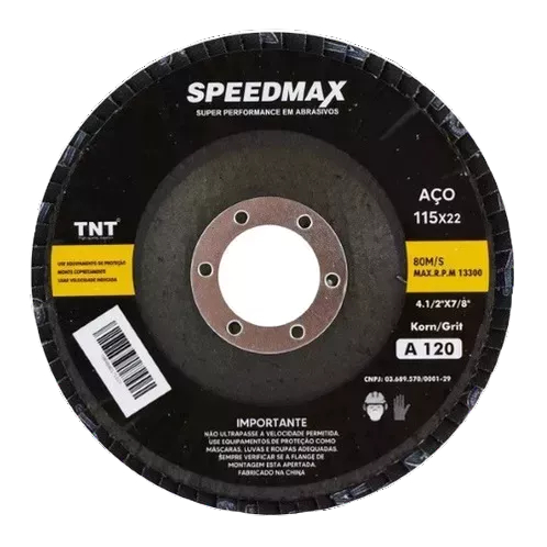 Kit C/20pçs Disco Flap 4.1/2 Grão 40-60-80-120 P/ Ferro ou Madeira em Oferta na Shopee