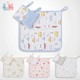Kit 3 Paninhos de Boca Babete Estampado com Prendedor 28cm x 28cm em Oferta na Shopee